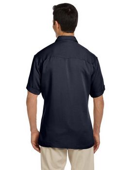 Harriton M575 Men's Two-Tone Bahama Cord Camp Shirt