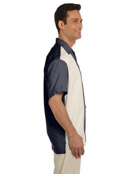 Harriton M575 Men's Two-Tone Bahama Cord Camp Shirt