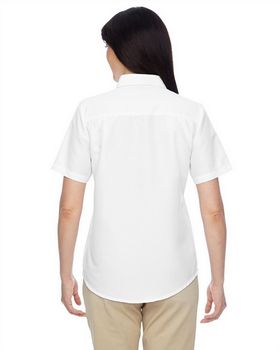 Harriton M580W Ladies Key West Short Sleeve Performance Staff Shirt