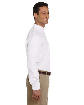 Harriton M600 Men's Long-Sleeve Oxford with Stain Release