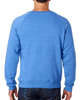 J America J8875 Men's Tri-Blend Fleece Crew Pullover