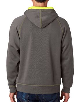 J America J8883 Men's Shadow Hooded Fleece Pullover