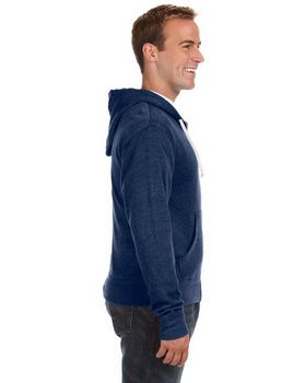 J America JA8872 Men's Triblend Full-Zip Fleece Hood