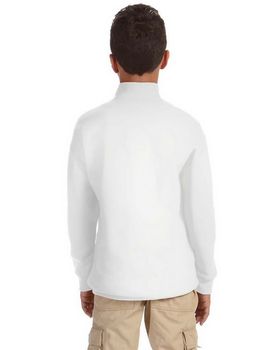Jerzees 995Y Youth 50/50 NuBlend Quarter-Zip Cadet Collar Sweatshirt