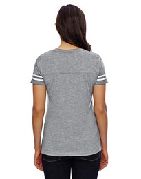 Lat 3537 Women's Fine Jersey Football Tee