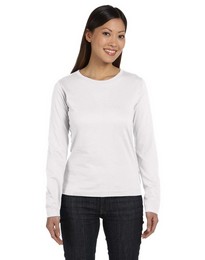 LAT 3588 Womens Ringspun Long-Sleeve T-Shirt - ApparelnBags.com