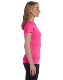 LAT 3616 Girls Ringspun Longer Length T-Shirt