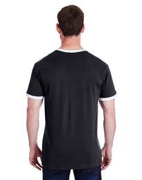 Lat 6932 Mens Soccer Ringer Fine Jersey T-Shirt