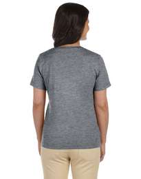 Lat L-3587 Women's Combed Ringspun Jersey V-Neck T-Shirt