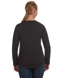 Lat L3761 Women's Lightweight French Terry V Neck Pullover