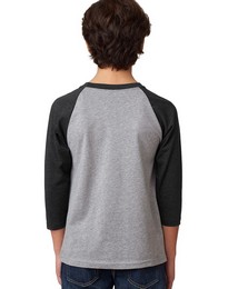Next Level 3352 Youth CVC 3/4 Sleeve Raglan Tee