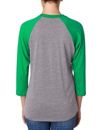 Next Level 6051 Triblend 3/4-Sleeve Raglan Unisex Tee
