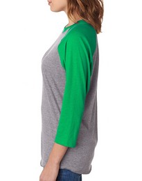 Next Level 6051 Triblend 3/4-Sleeve Raglan Unisex Tee