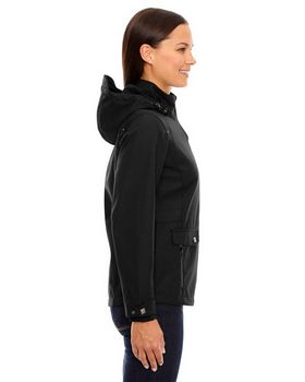 North End 78672 Women's Textured Soft Shell Jacket