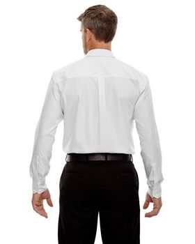 North End 88674 Men's Boardwalk Cotton Striped Taped Shirt