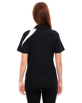 North End 78645 Ladies' Impact Performance Polyester Pique Colorblock Polo