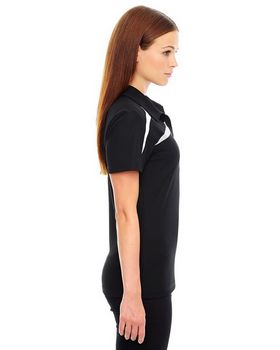 North End 78645 Ladies' Impact Performance Polyester Pique Colorblock Polo