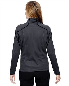 North End 78806 Ladies' Interactive Cadence Two-Tone Brush Back Jacket