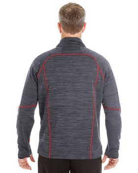 North End 88697 Men's Flux Melange Bonded Fleece Jacket