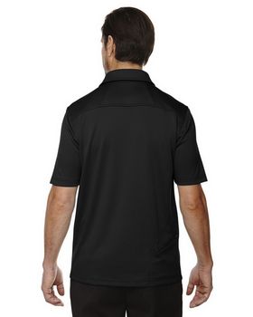 North End 88803 Men's Exhilarate Coffee Charcoal Performance Polo