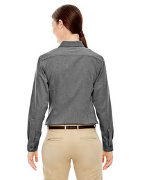 North End 77028 Women's Yarn Dyed Wrinkle Resistant Dobby Shirt