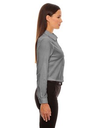 North End 77038 Women's Windsor Long Sleeve Oxford Shirt