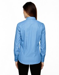 North End 77040 Women's Echelon Blend Houndstooth Taped Shirt