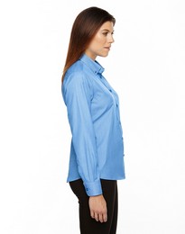North End 77040 Women's Echelon Blend Houndstooth Taped Shirt