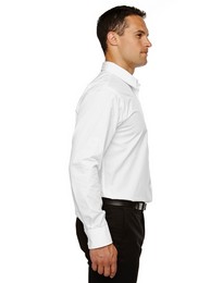 North End 87037 Men's Luster Wrinkle Resistant Cotton Blend Poplin Taped Shirt