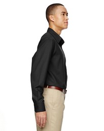 North End 87043 Men's Paramount Cotton Blend Twill Checkered Shirt