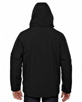 North End 88159 Men's Glacier Insulated Soft Shell Jacket With Detachable Hood