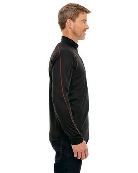 North End 88187 Radar Men's Half-Zip Performance Long Sleeve Top