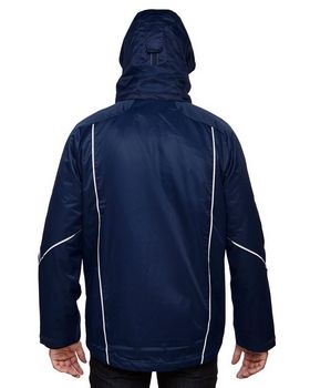 North End 88196 Men's Angle 3-In-1 Jacket With Bonded Fleece Liner