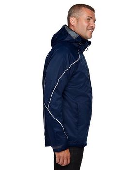 North End 88196 Men's Angle 3-In-1 Jacket With Bonded Fleece Liner