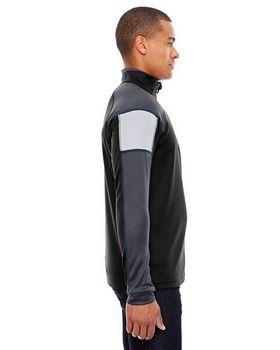North End 88214 Men's Quick Performance Interlock Half-Zip Pull Over