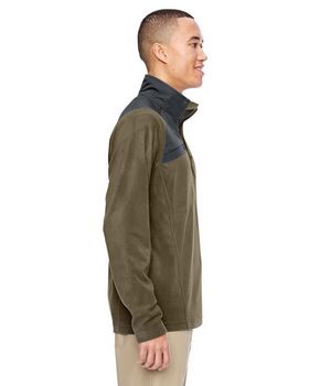 North End 88217 Men's Excursion Trail Fabric Block Fleece Half Zip Pullover