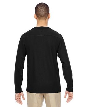 North End 88221 Men's Excursion Nomad Performance Waffle Henley