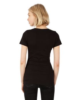 Simplex Apparel SI2020 Ladies CVC Deep V-Neck T-Shirt