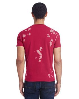 Tie-Dye 1385 Adult 100% Ringspun Cotton Bleach-Out Tie-Dye T-Shirt