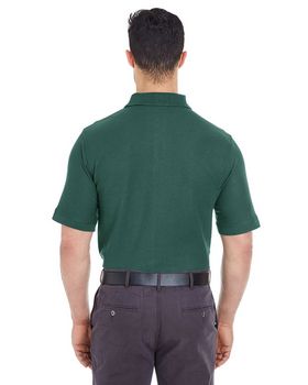 UltraClub 7510 Men's Platinum Honeycomb Pique Polo