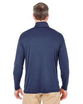 Ultraclub 8235 Men's Striped 1/4-Zip Pullover