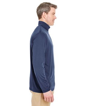 Ultraclub 8235 Men's Striped 1/4-Zip Pullover