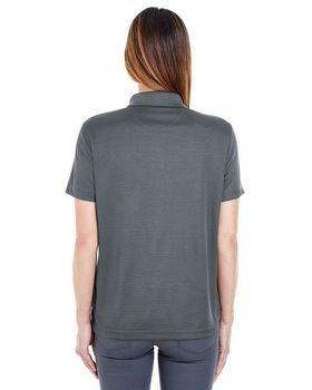 UltraClub 8305L Women's Cool & Dry Elite Mini-Check Jacquard Polo
