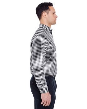 Ultraclub 8385 Men's Medium-Check Woven