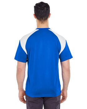 Ultraclub 8399 Men's Shoulder Block Tee