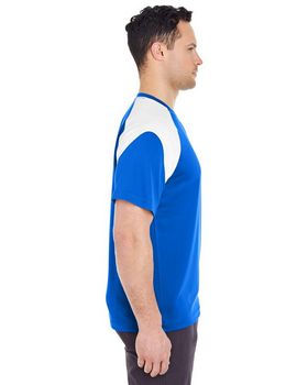 Ultraclub 8399 Men's Shoulder Block Tee