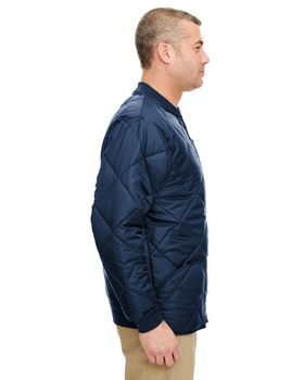 Ultraclub 8467 Adult Puffy Workwear Jacket with Quilted Lining