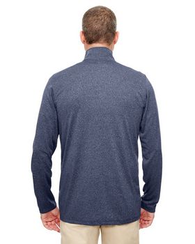 Ultraclub 8618 Men's Cool & Dry Heathered Performance Quarter-Zip