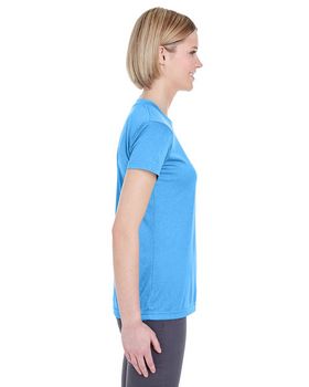 Ultraclub 8619L Women's Cool & Dry Heather Performance Tee