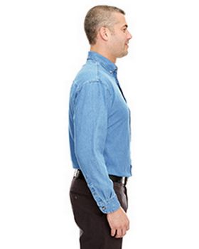 Ultraclub 8960T Men's Long-Sleeve Tall Denim Shirt